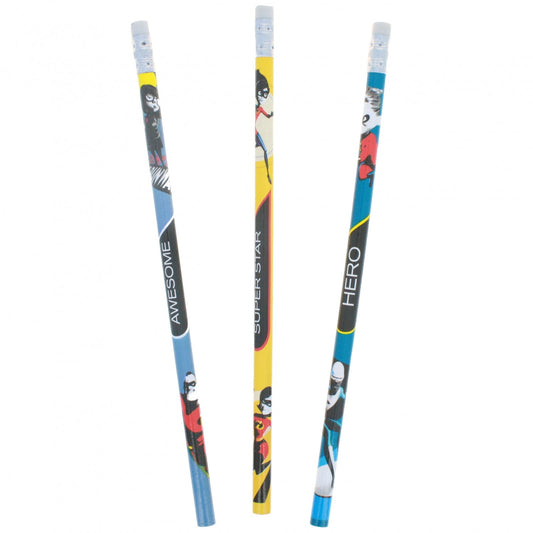 Disney Pixar Incredibles 2 Personalized Pencils Hero Super Star Awesome 6 Pack, view 2