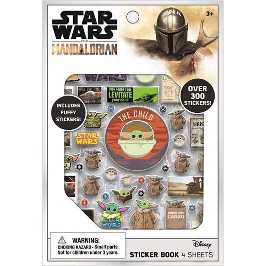 Baby Yoda The Mandalorian sticker book pack with more than 300 themed stickers
