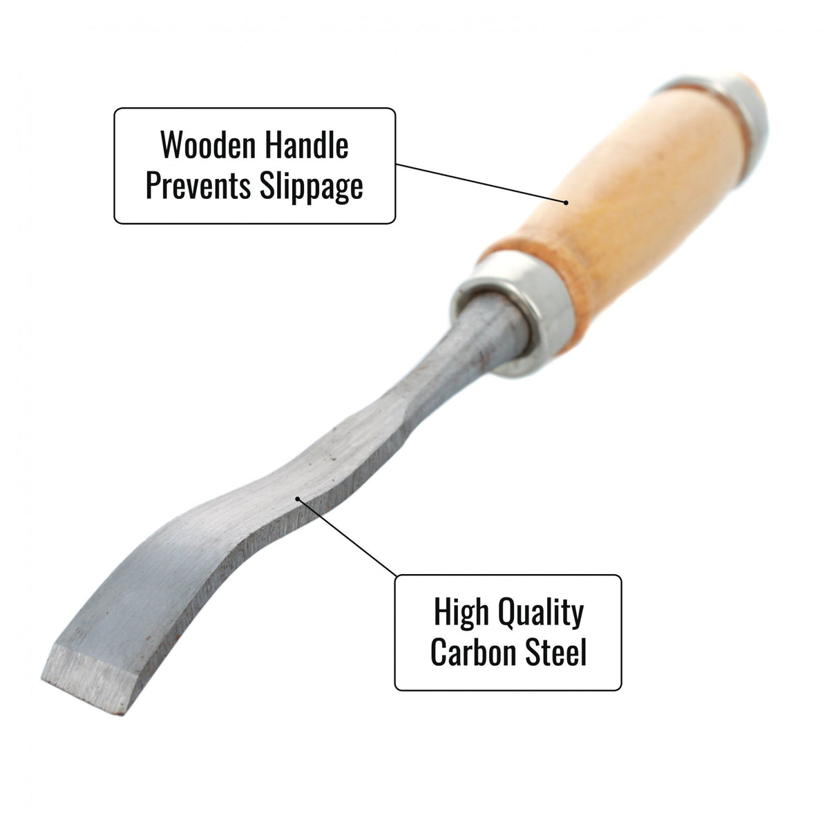 ToolTreaux Woodcarving Chisel Set Professional Craft and Hobby Tools - 12 Pieces, view 5