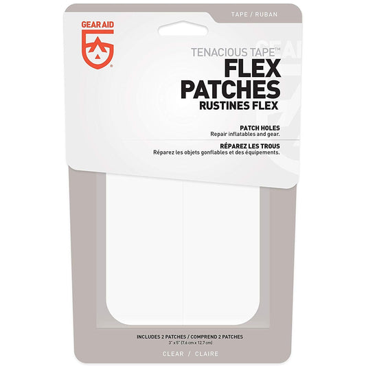 2 Pack Gear Aid Tenacious Tape Max Flex Patches Clear Stretch UV Resistant, view 2