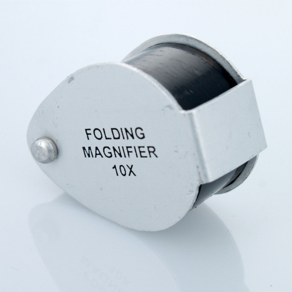 Universal Tool 10X 16mm Doublet Jewelers Loupe Chrome Body Folding Magnifier, view 3