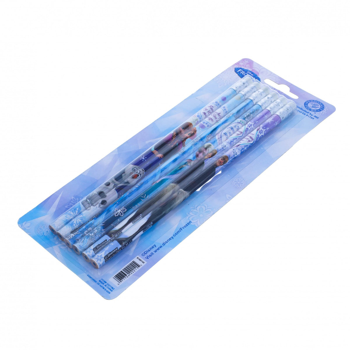 Disney Frozen 2 Kids Wooden Pencils with Erasers Childrens School Supplies 6pk, view 3