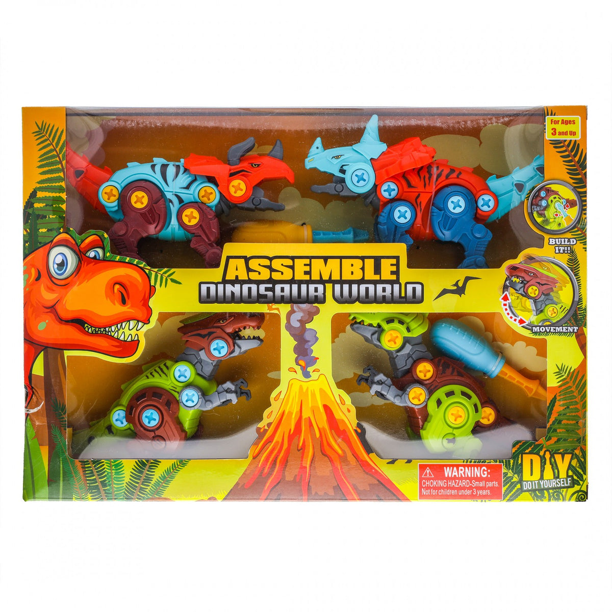 Kidplokio DIY Build Dinosaur Robot Assembly Toy Figure Play Set Boys Ages 3+, view 11