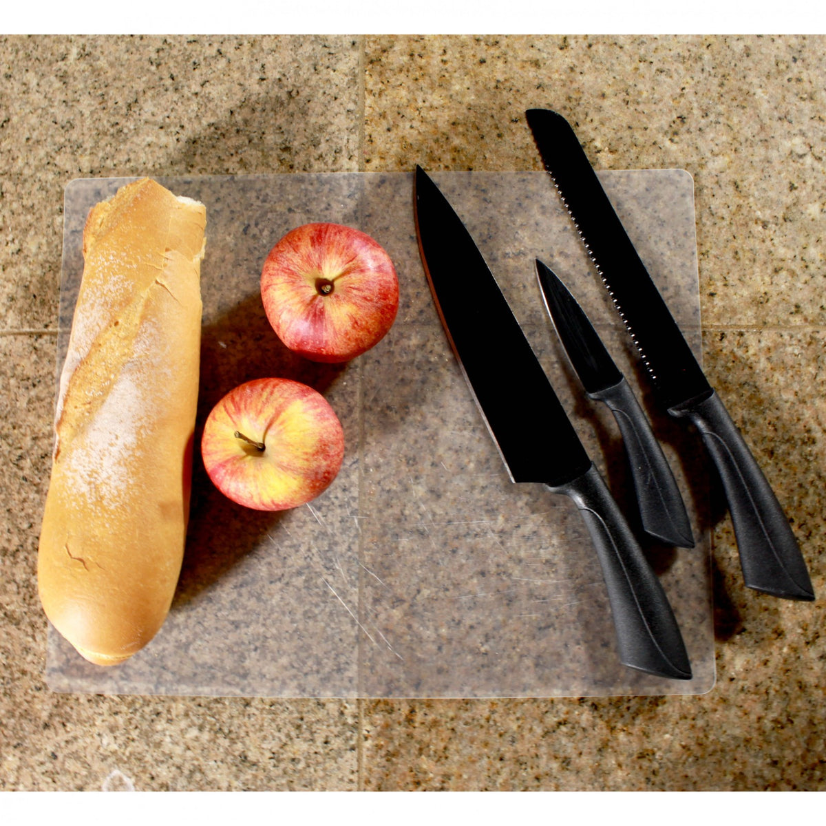 Beille 5 Piece Home Ergonomic Kitchen Knives Set, 5 Knife Essential Bundle