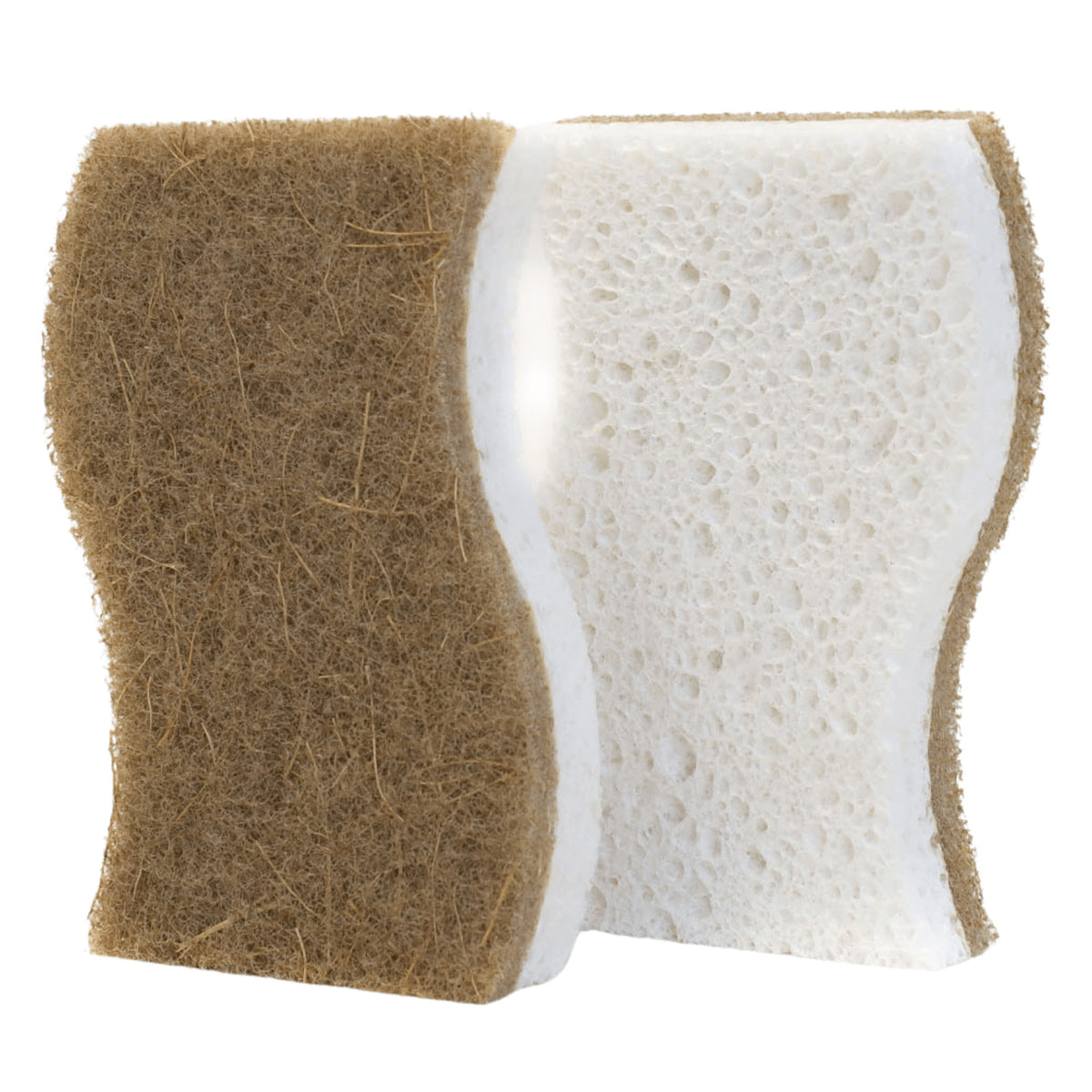 2 Pack Beille 2pk Non Scratch Coconut Plant Based Dish Sponge Kitchen Tools