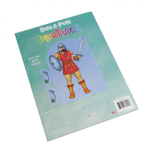 Two assorted Colortivity Bible Fun coloring books for kids, each with 96 pages