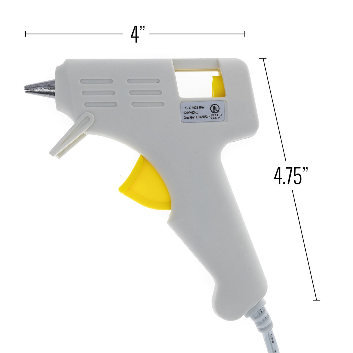 ToolTreaux 10 Watt Mini Glue Gun and Hot Glue Sticks Crafting Supplies Kit, 3pc, view 5