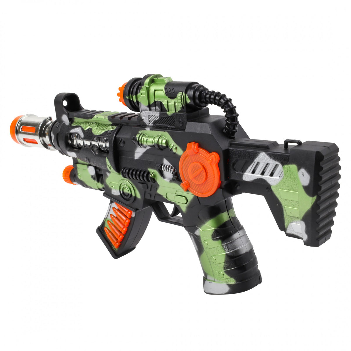 Kidplokio Camo Rescue Mission Toy Blaster with Lights Sounds Boys Ages 3 and Up, view 7