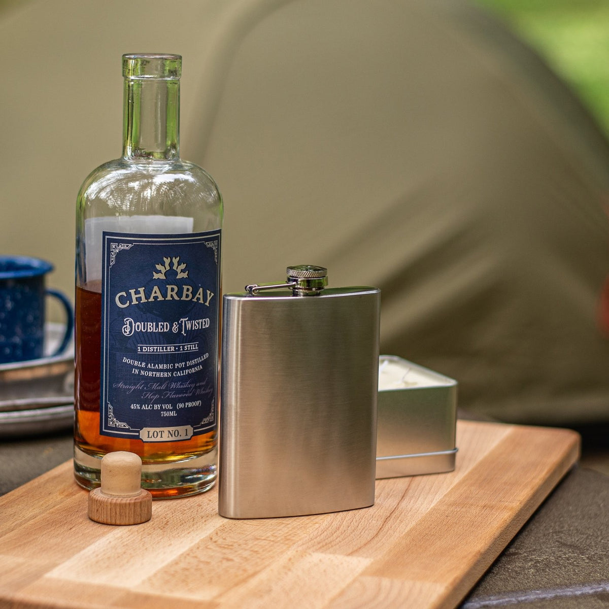 2 Pack Chrome Stainless Steel Premium Portable Hip Flask 8oz, view 5