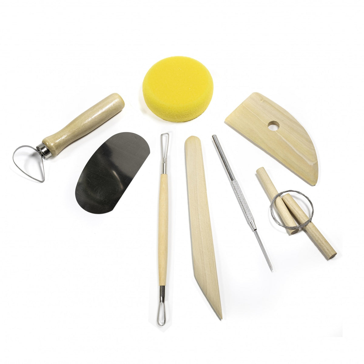 ToolTreaux Basic Pottery Tools Modeling Clay Arts and Crafts Supplies Set - 8pc, view 4