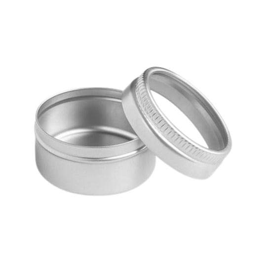 ToolTreaux 12pc Aluminum Storage Container Set with Glass Lids 1.25" Diameter, view 2