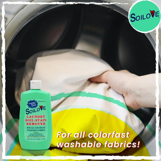 Soilove Laundry Soil Stain Remover All Colorfast Washable Fabrics (Many Sizes), view 2