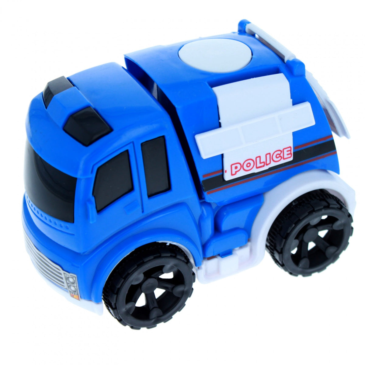 Kidplokio 8pc Urban City Police Friction Powered Toy Cars with Play Mat, Blue,, view 4