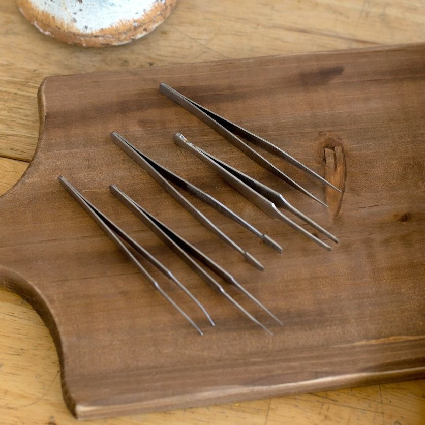 ToolTreaux Stainless Steel Precision Tweezer Set Serrated Tips Secure Grip - 4pc, view 4
