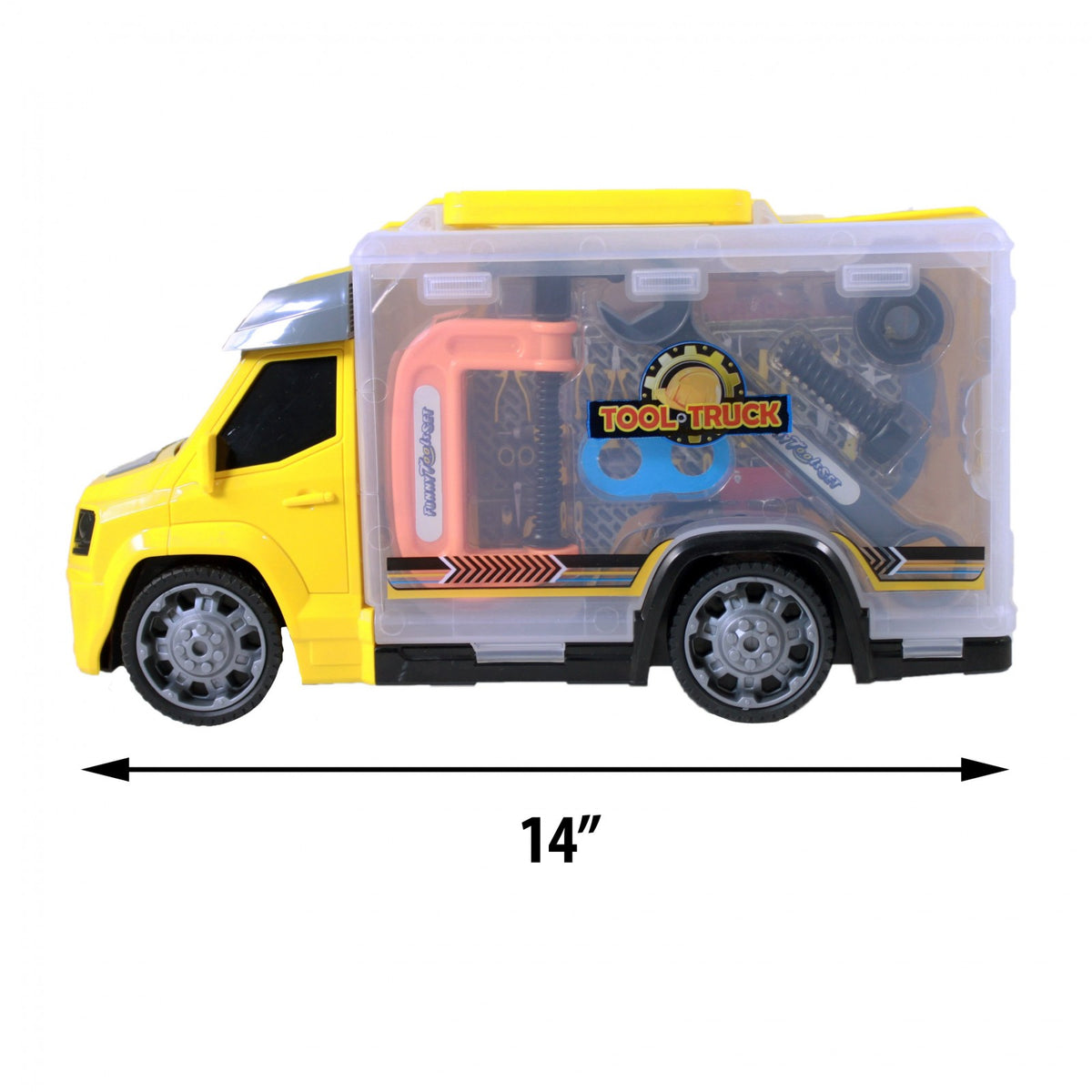 TychoTyke Construction and Rescue Tools Truck with Light and Sound Yellow, view 7