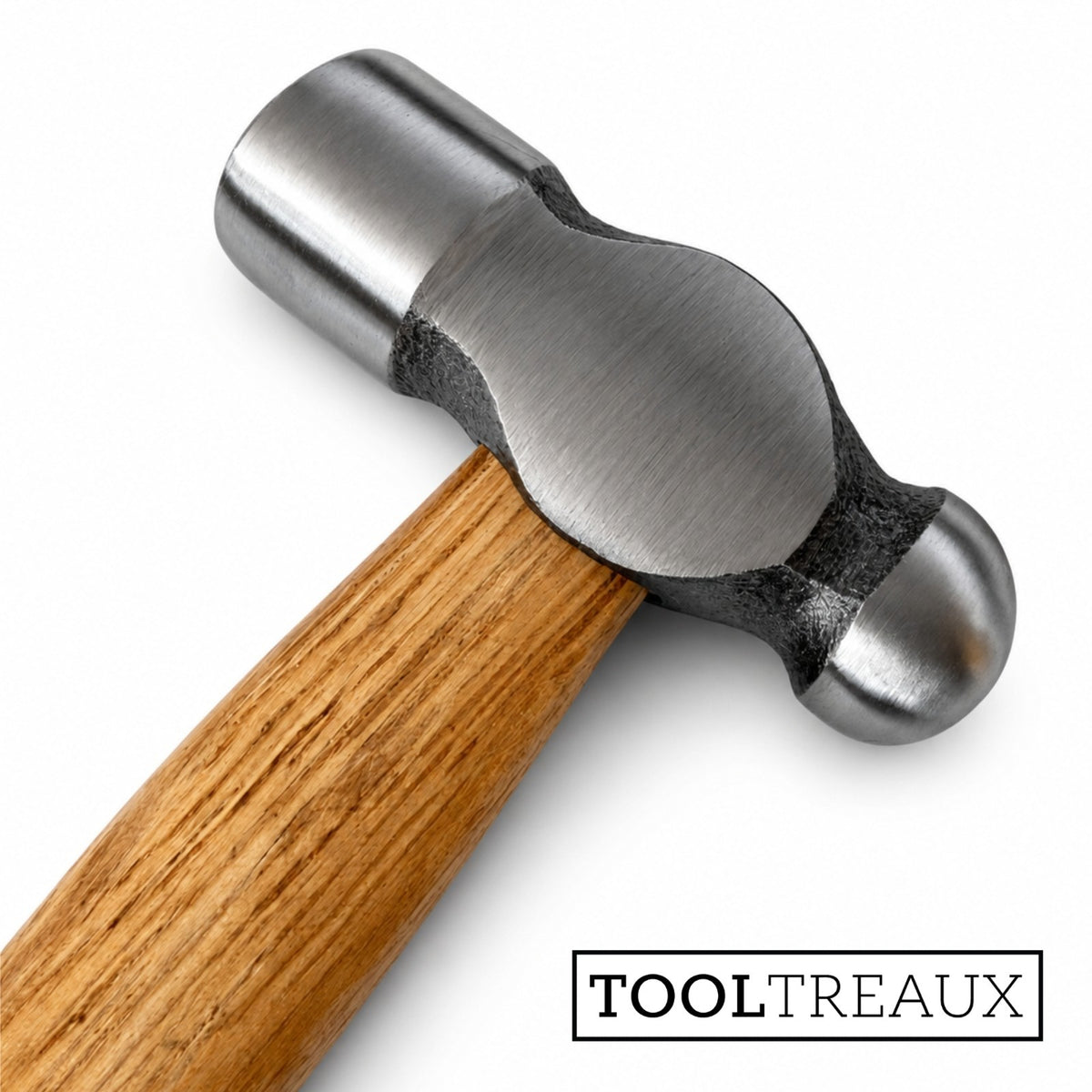 ToolTreaux 4oz Ball Peen Hammer with Hardwood Handle, Small Engineers Hammer, view 7