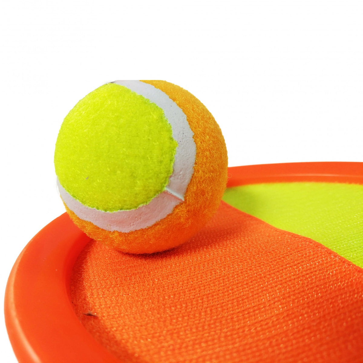 TychoTyke Toss and Catch Self Stick Paddle Game Set Orange, view 4