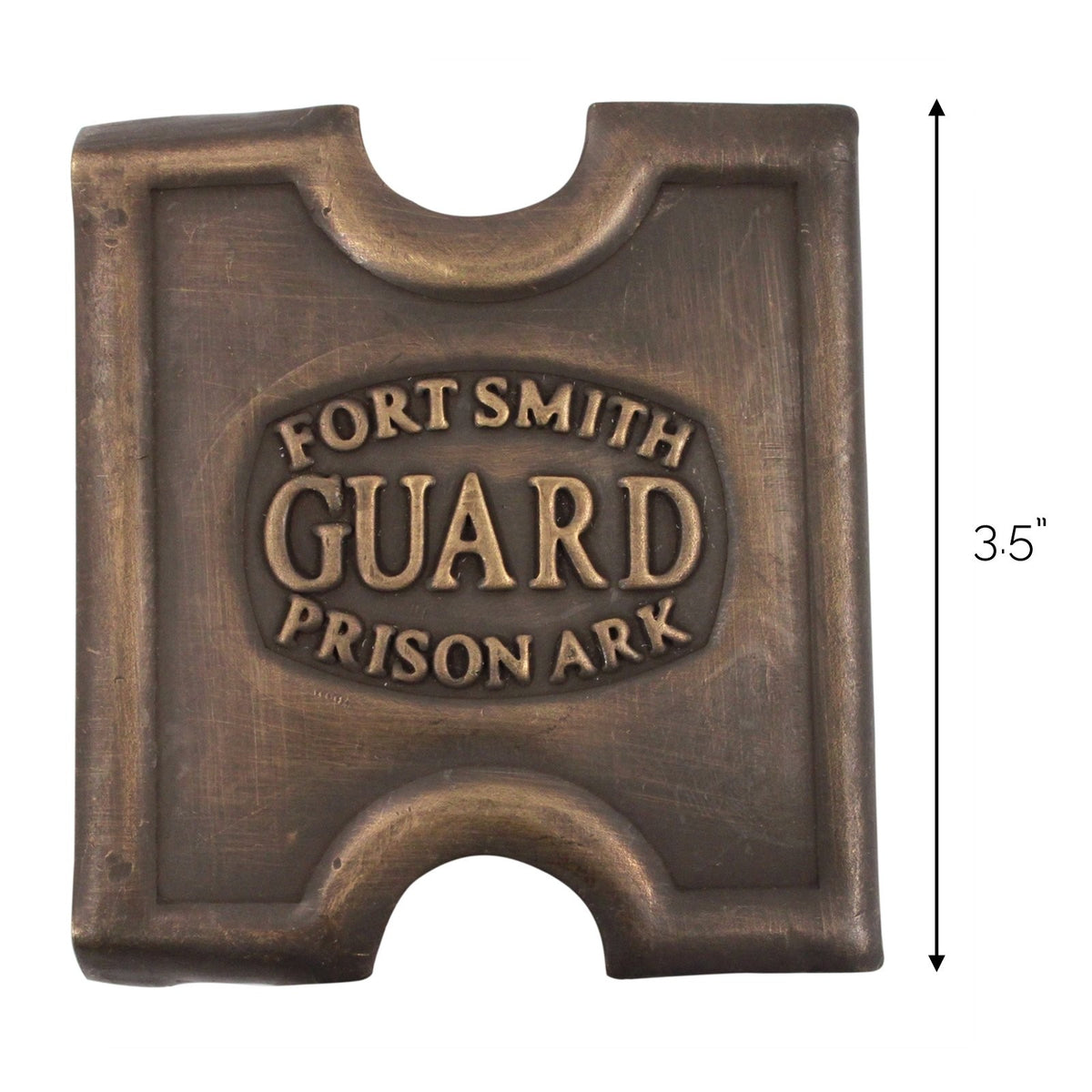 2 Pack Brass Fort Smith Prison Guard Belt Buckle, view 2