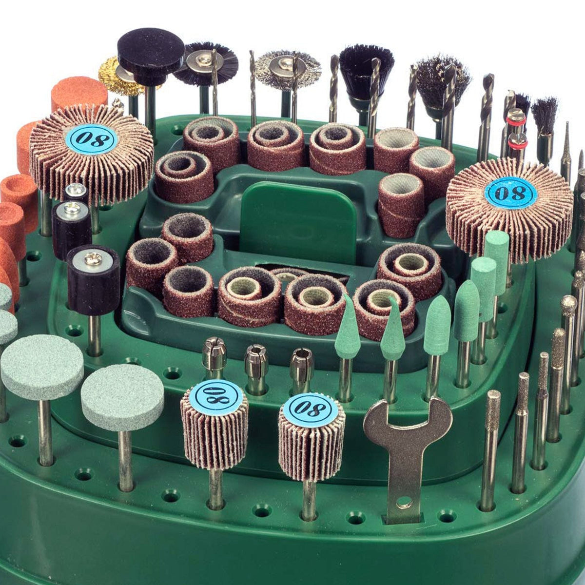 Universal Tool 276 Pc Rotary Tool Accessories Kit on Revolving Stand, view 4
