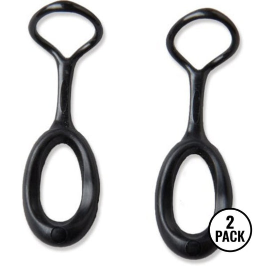 Two black Gear Aid zipper pull replacements set for outdoor repair accessories