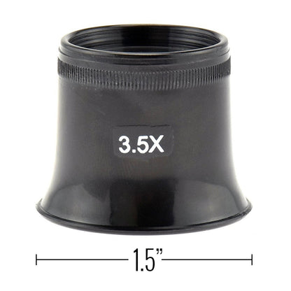 2 Pack Jewelers Eye Loupe 3.5X Magnification for Precision Hobby Arts and Craft, view 6