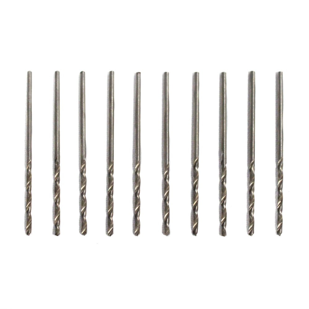 10 high speed steel drill bits with 1/16 inch shank