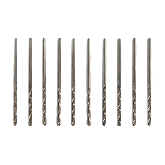 10 high speed steel drill bits with 1/16 inch shank