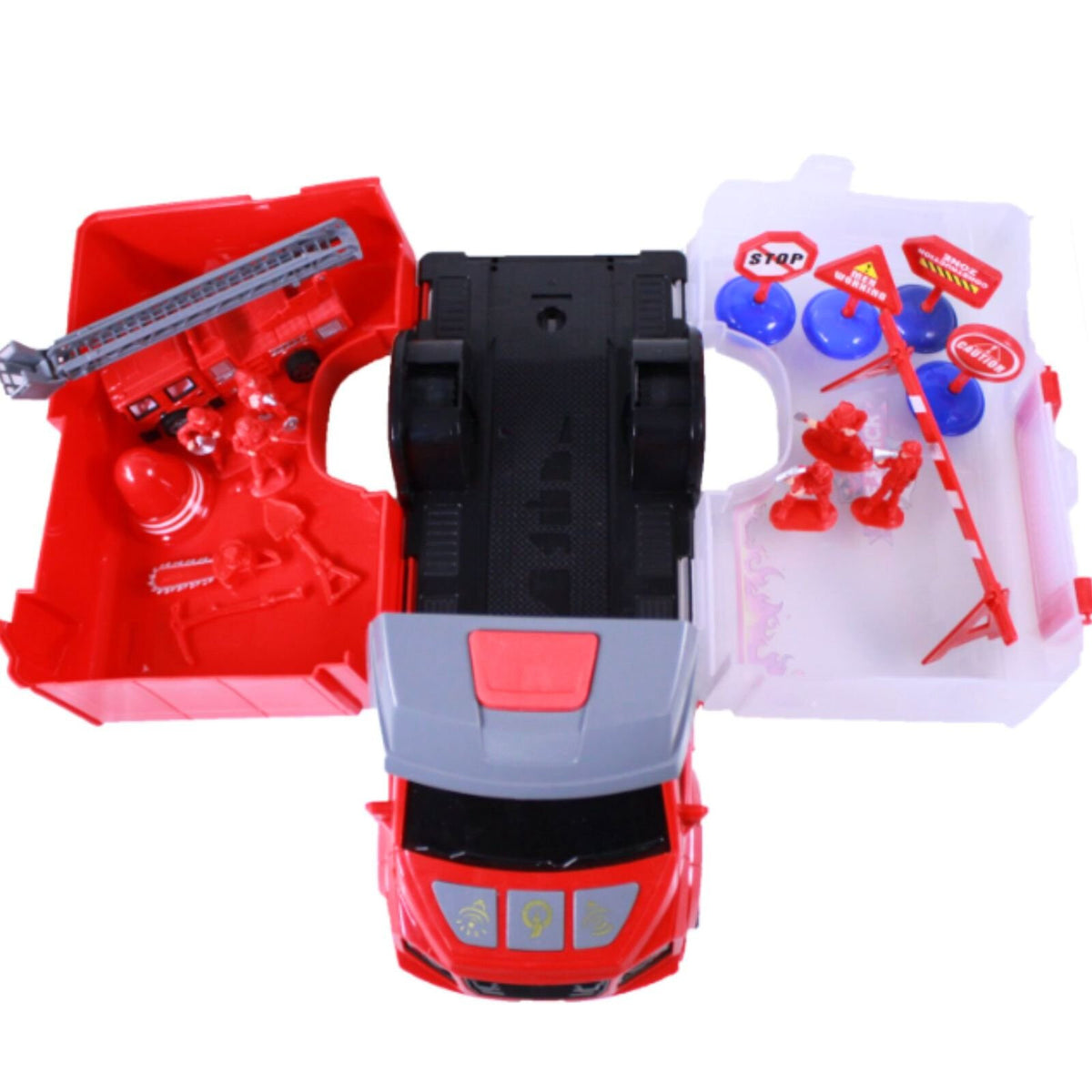 Kidplokio Assorted Truck Toys Action Figures Lights Sounds Playset (2 Themes), view 4