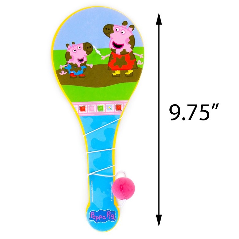2 Pack Peppa Pig Paddle Ball Indoor Outdoor Family Travel Toy Game, view 5