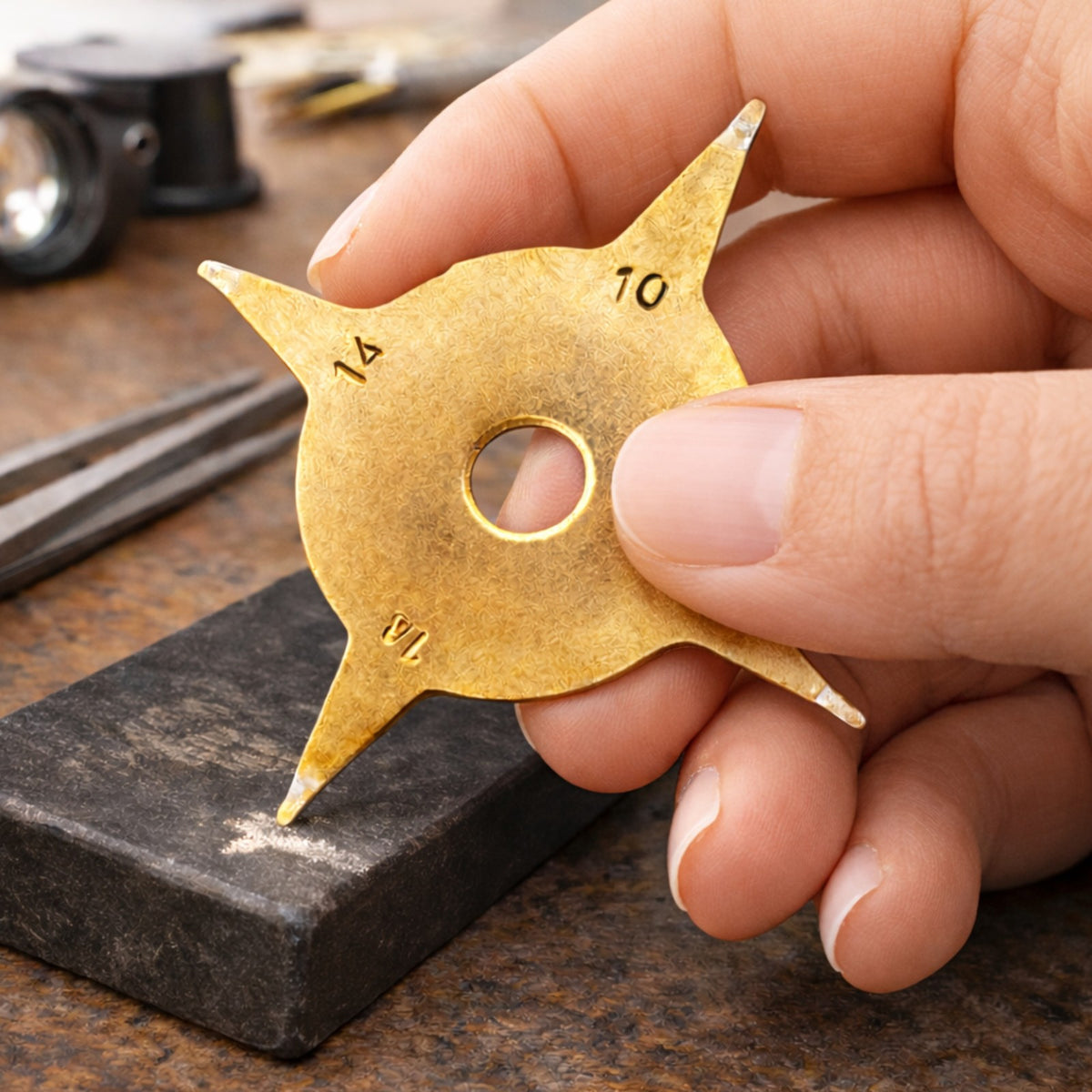 Silver and gold testing kit for 999, 10k, 14k, 18k precious metal jewelry
