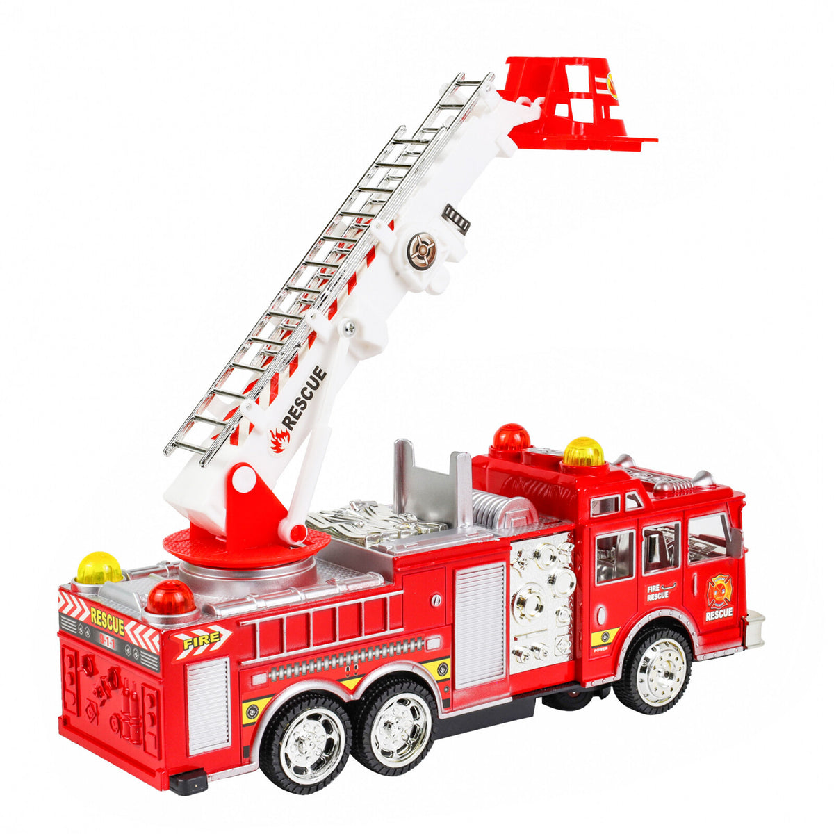 Kidplokio 360 Degree Bump and Go Emergency Toys Fire Truck Police Car (2 Styles), view 19