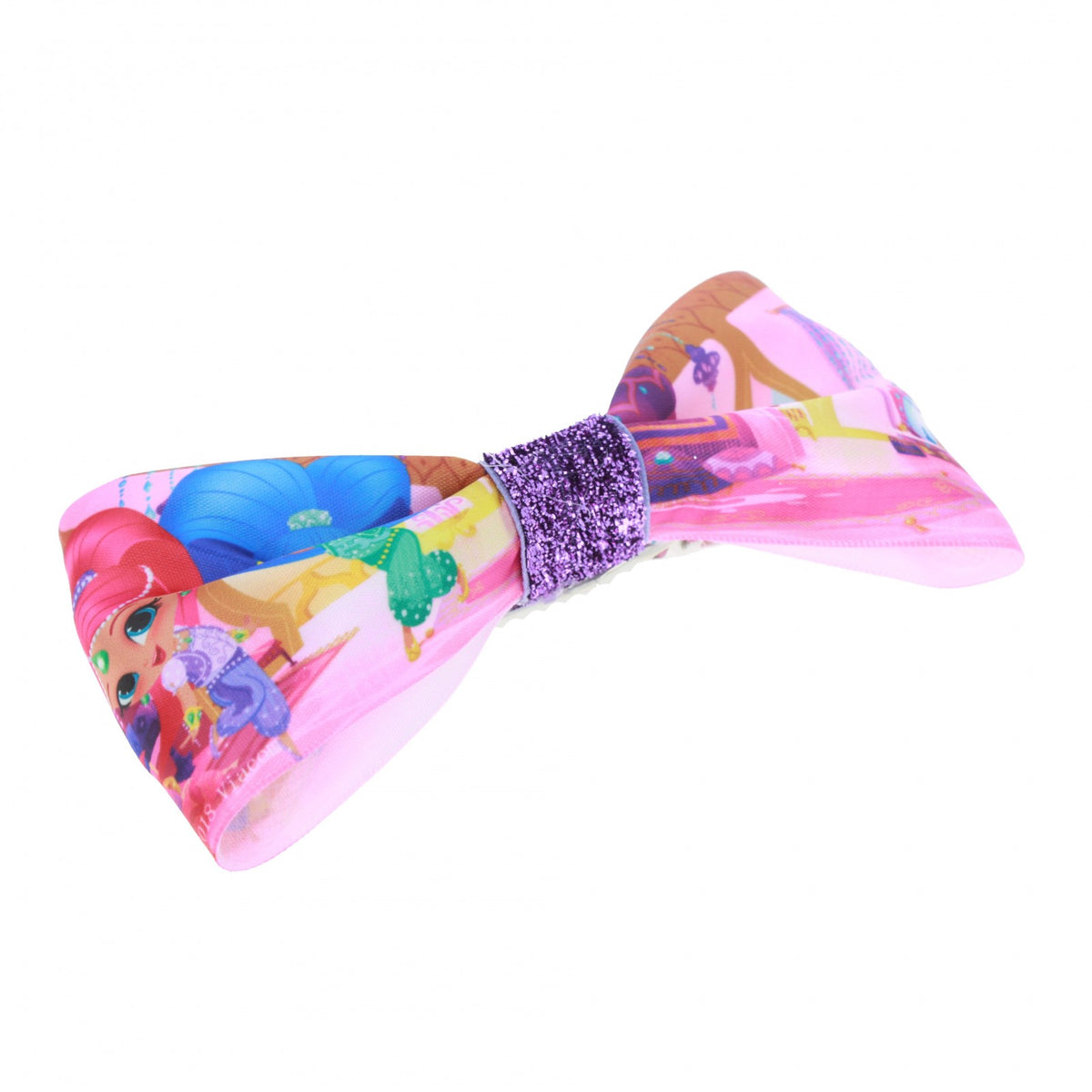 Shimmer and Shine Girls Fashion Accessory Hair Bow Barrette Sparkle Clip, view 3