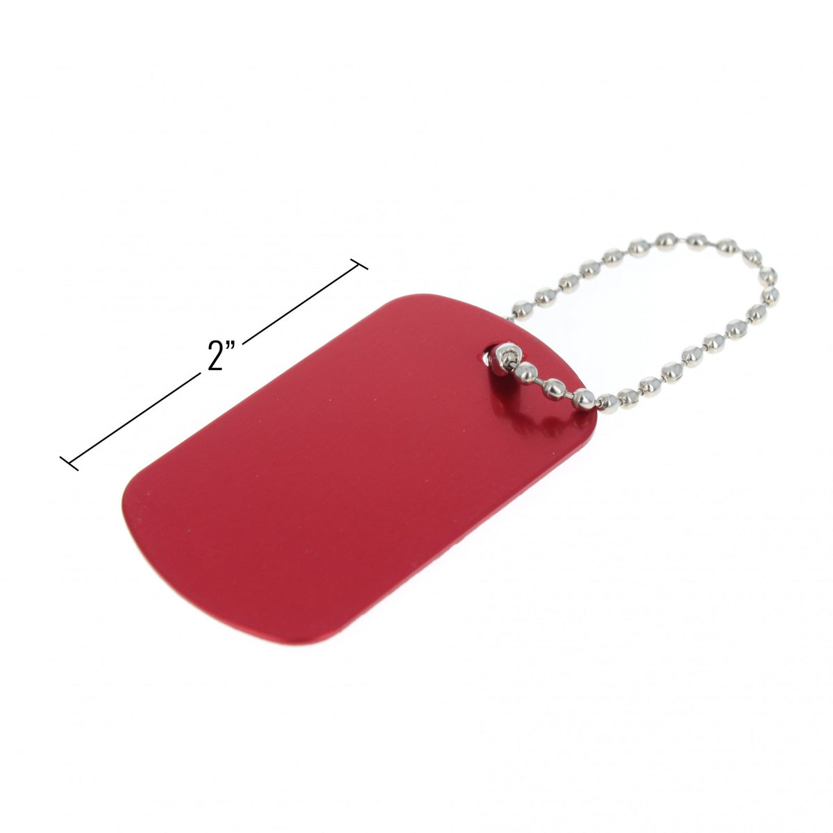 Aluminum Dog Tag Military GI Blank Key Chain 1 Piece Set, view 7
