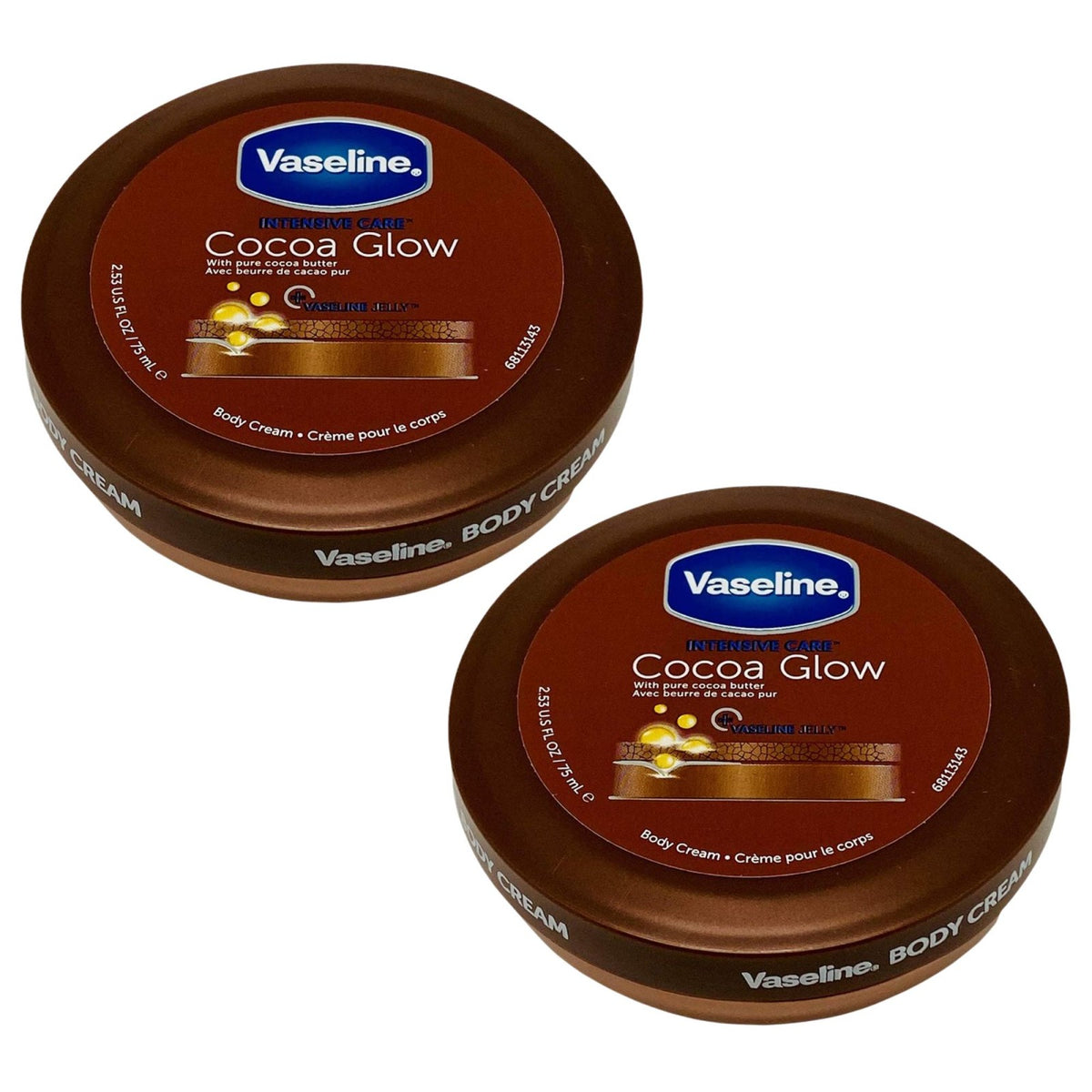 Vaseline 2.53oz Cocoa Glow Body Cream Moisturizizing Lotion (Many Pack Sizes), view 5