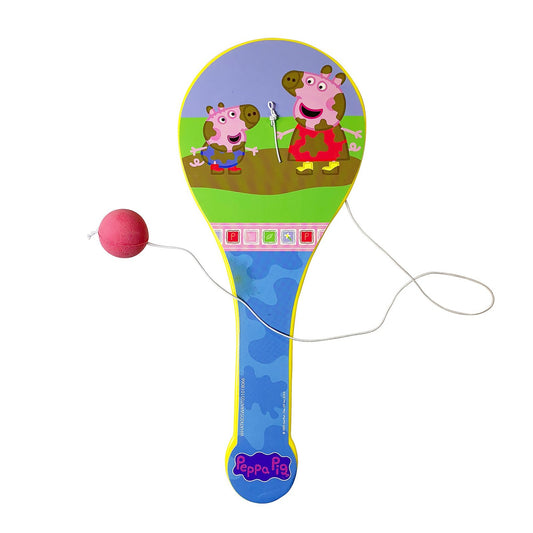 2 Pack Peppa Pig Paddle Ball Indoor Outdoor Family Travel Toy Game, view 2