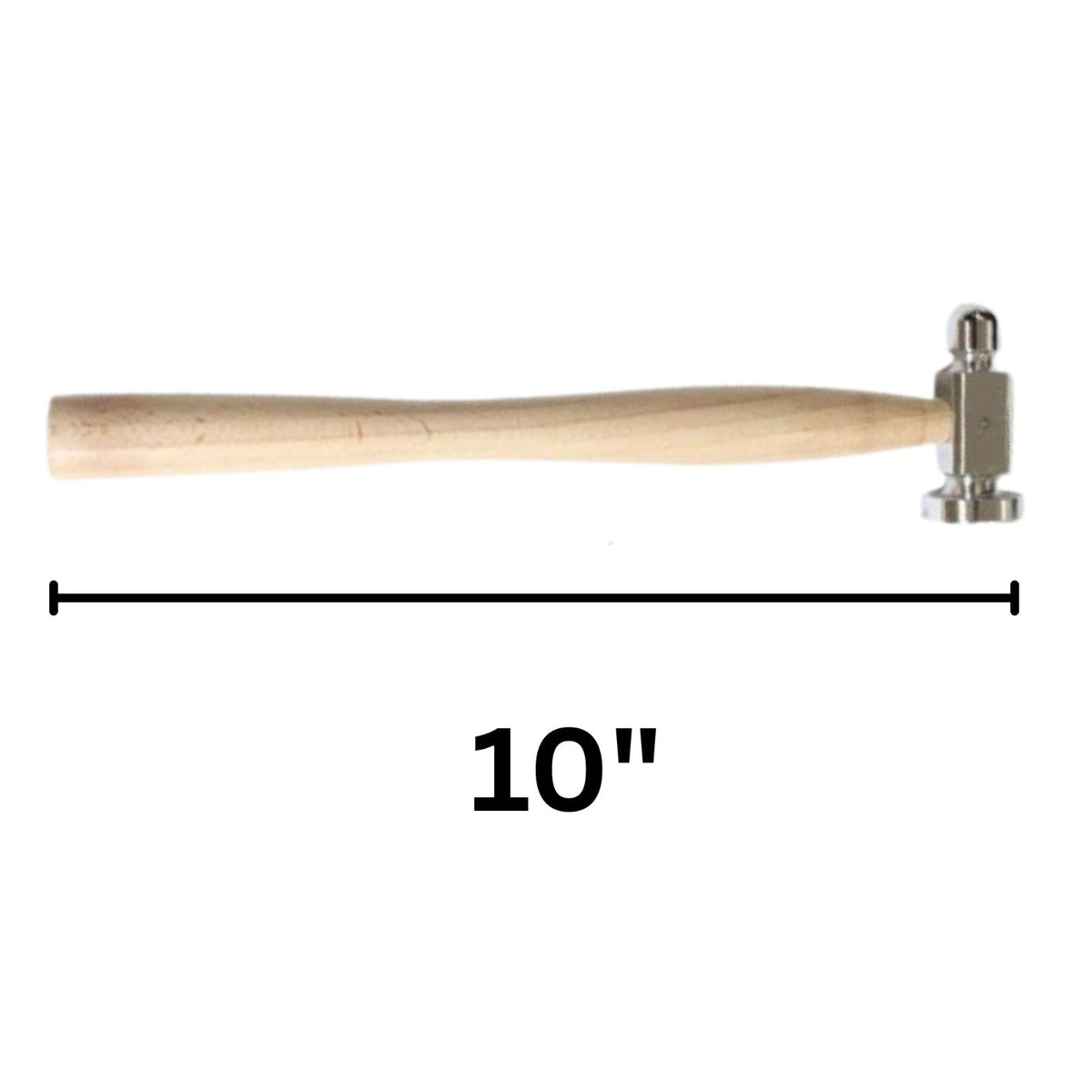 2 Pack ToolTreaux 10 Inch Chasing Hammer Dual Face 6oz Jewelry Metalworking Tool, view 5
