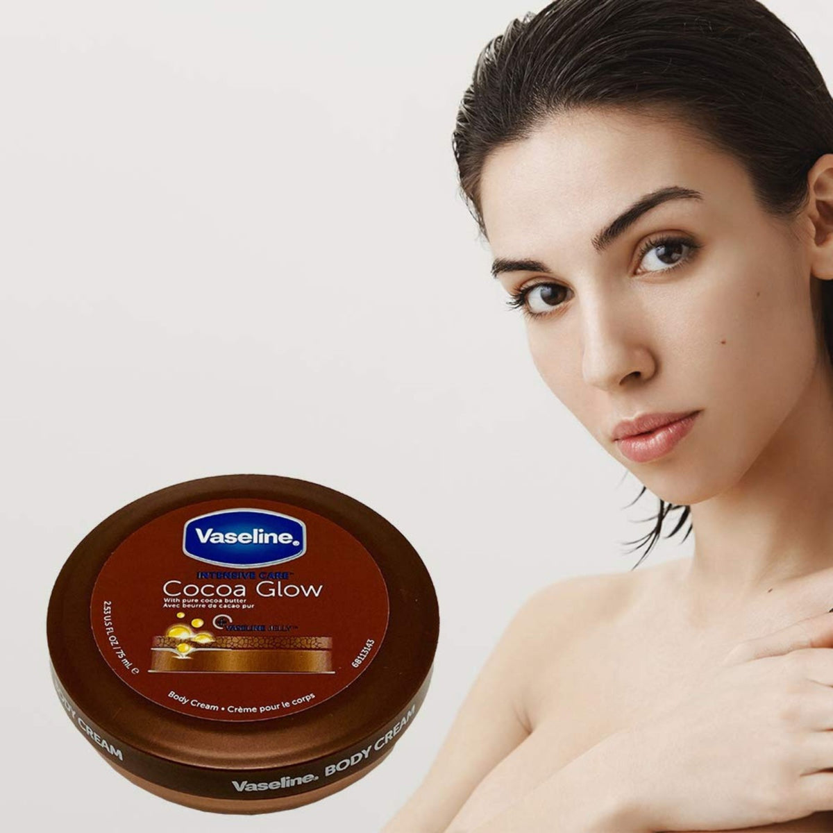 Vaseline 2.53oz Cocoa Glow Body Cream Moisturizizing Lotion (Many Pack Sizes), view 3