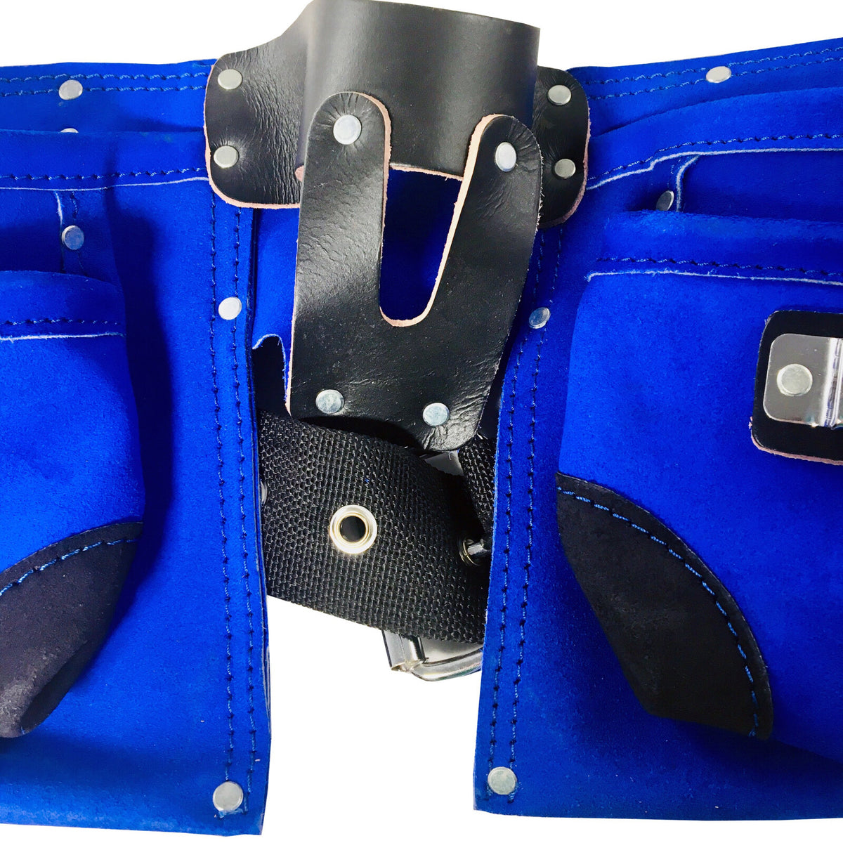 9 Pocket Carpenter Tool Belt Heavy Duty Suede Leather Fits Hammer And Nails, view 13