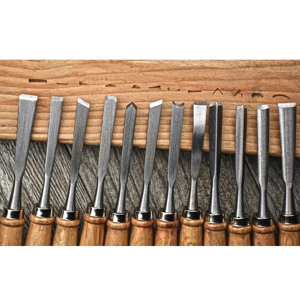 ToolTreaux Woodcarving Chisel Set Professional Craft and Hobby Tools - 12 Pieces, view 6