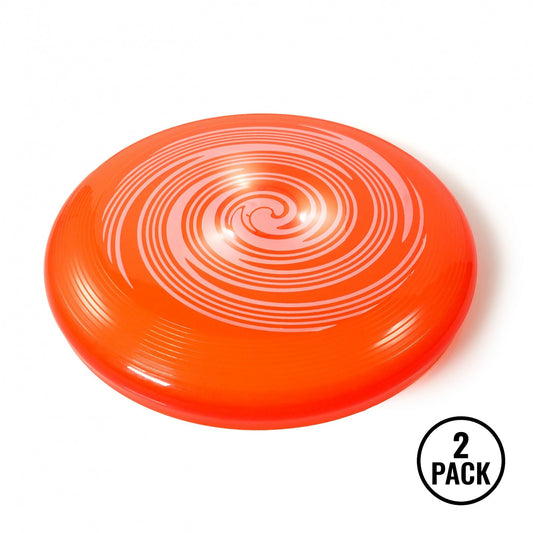 2-pack TychoTyke orange 10-inch light up flying discs for kids