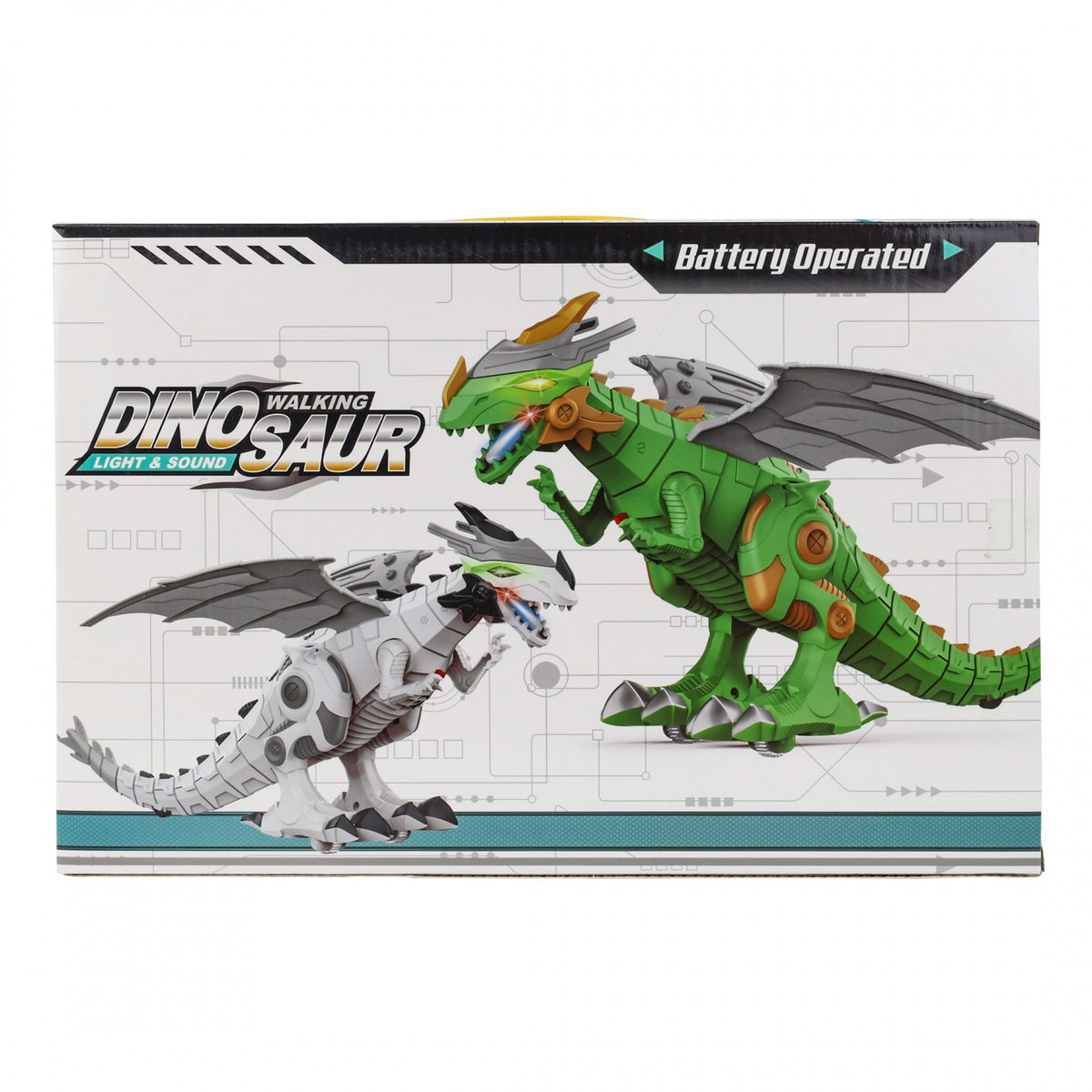 Kidplokio Green Walking Robot Dinosaur Dragon Space Toys Lights Sounds, Boys, view 9