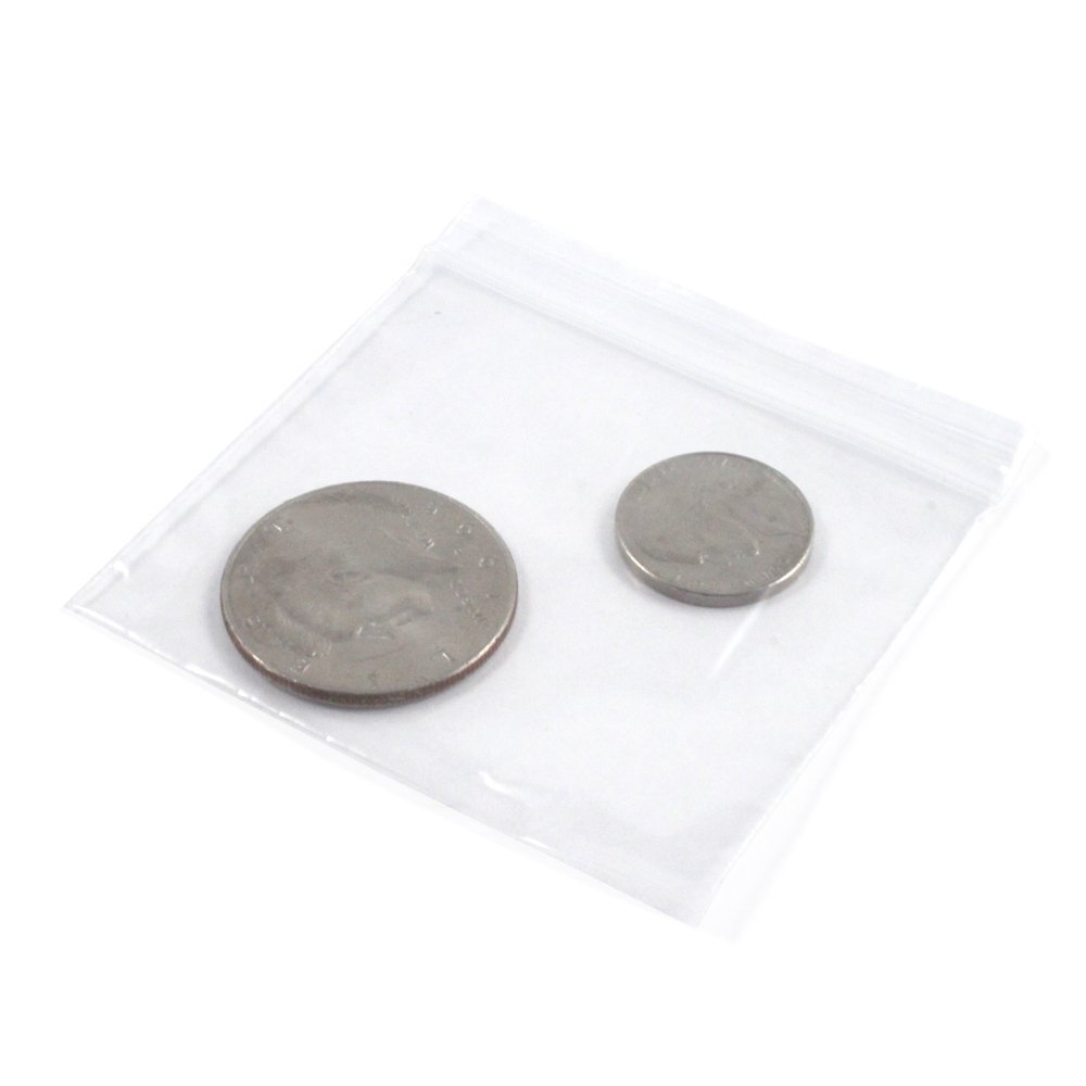 100pc Self Locking Plastic Bags 2mm Thick All Purpose Storage Baggies, view 13