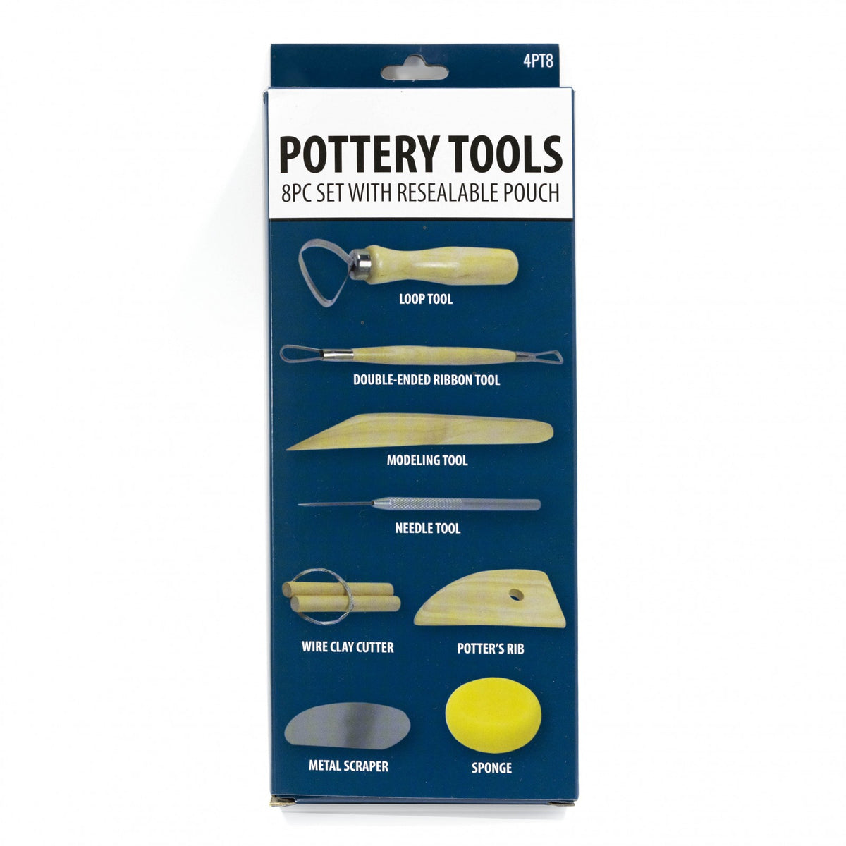 ToolTreaux Basic Pottery Tools Modeling Clay Arts and Crafts Supplies Set - 8pc, view 10