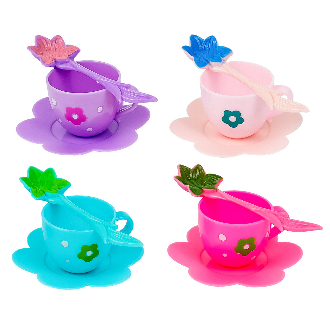 2 Pack Kidplokio Pink Fairytale Tea Party Playset 17pc Girls Toys Age 3+, view 8