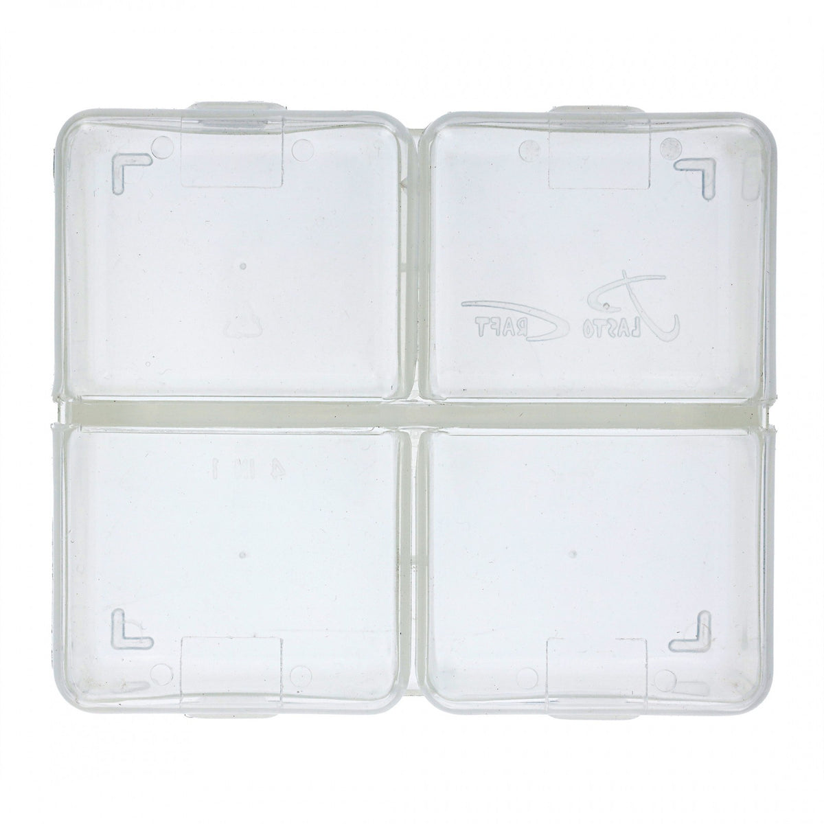 ToolTreaux Clear 4 Compartment Plastic Pop Top Storage Organizer, view 10