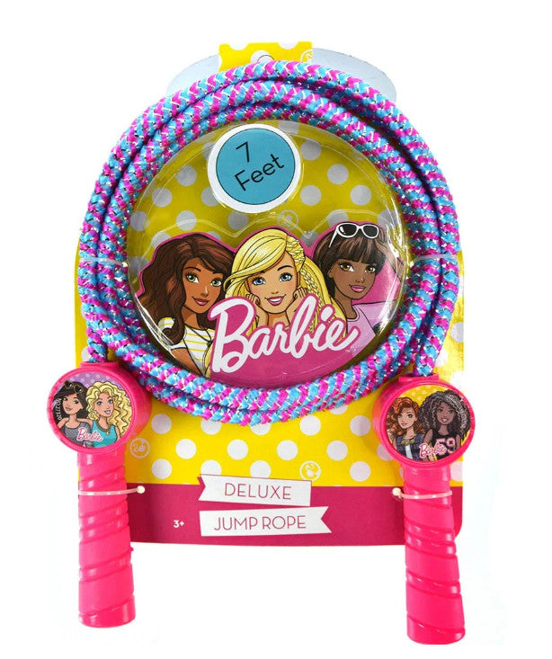 Deluxe 7-foot jump rope with Hello Kitty, Minnie Mouse, Barbie, Princess, and Lilo characters