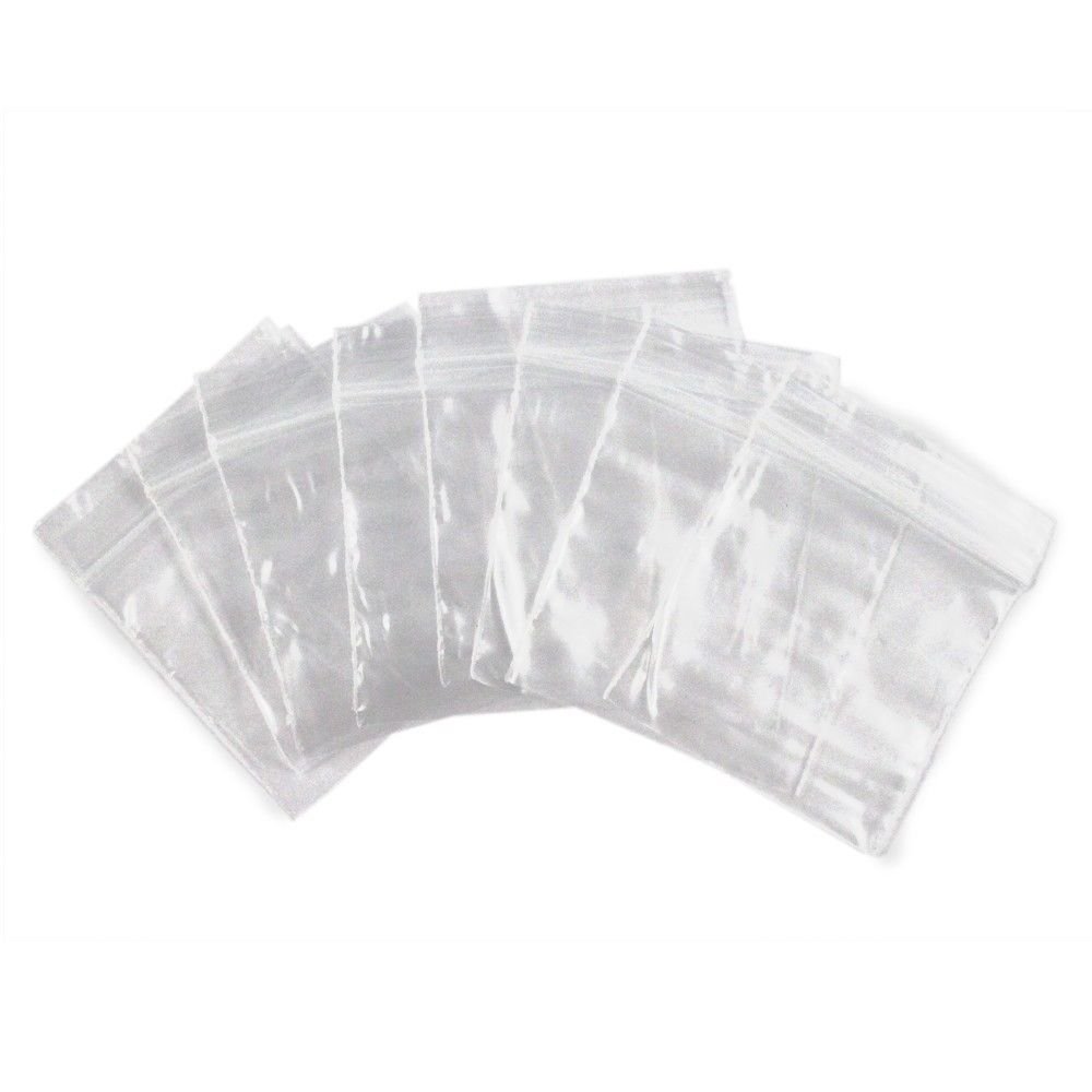 100pk Self Locking Plastic Bags 2mm Thick All Purpose Storage Bags (Many Sizes), view 2
