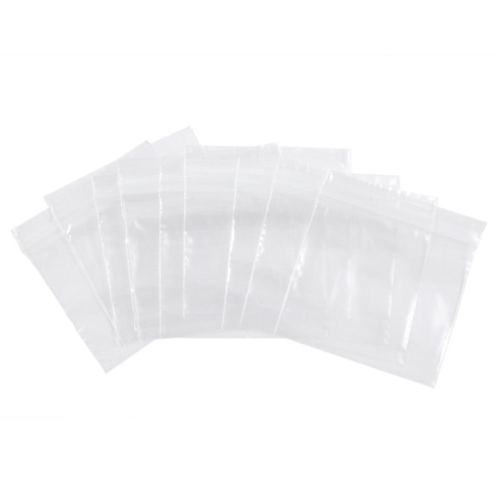 100pk Self Locking Plastic Bags 2mm Thick All Purpose Storage Bags (Many Sizes), view 4
