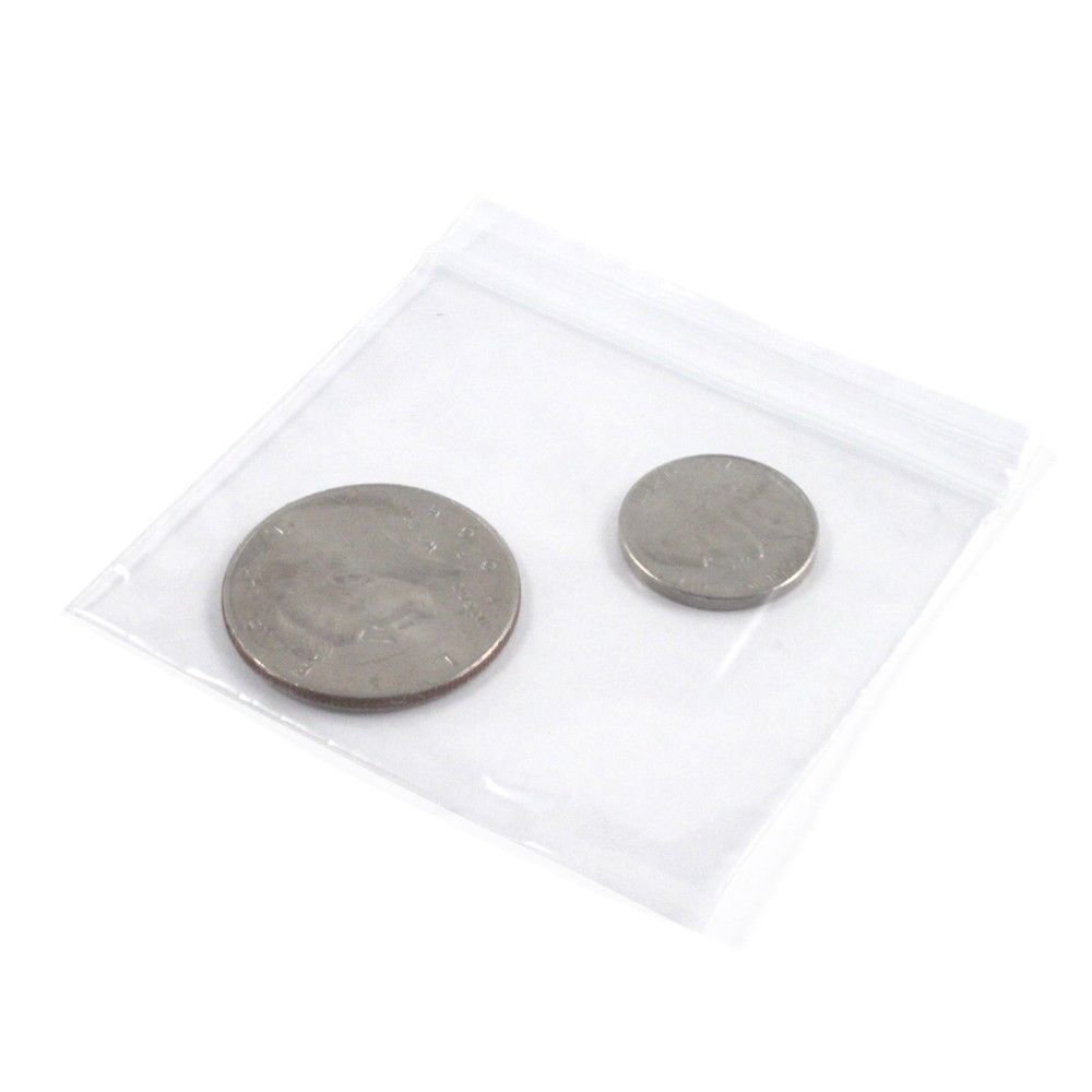 100pk Self Locking Plastic Bags 2mm Thick All Purpose Storage Bags (Many Sizes), view 5