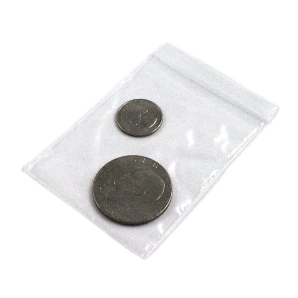 100pk Self Locking Plastic Bags 2mm Thick All Purpose Storage Bags (Many Sizes), view 7